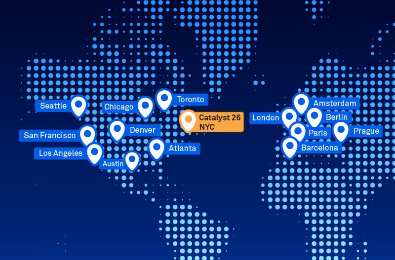 Map of events