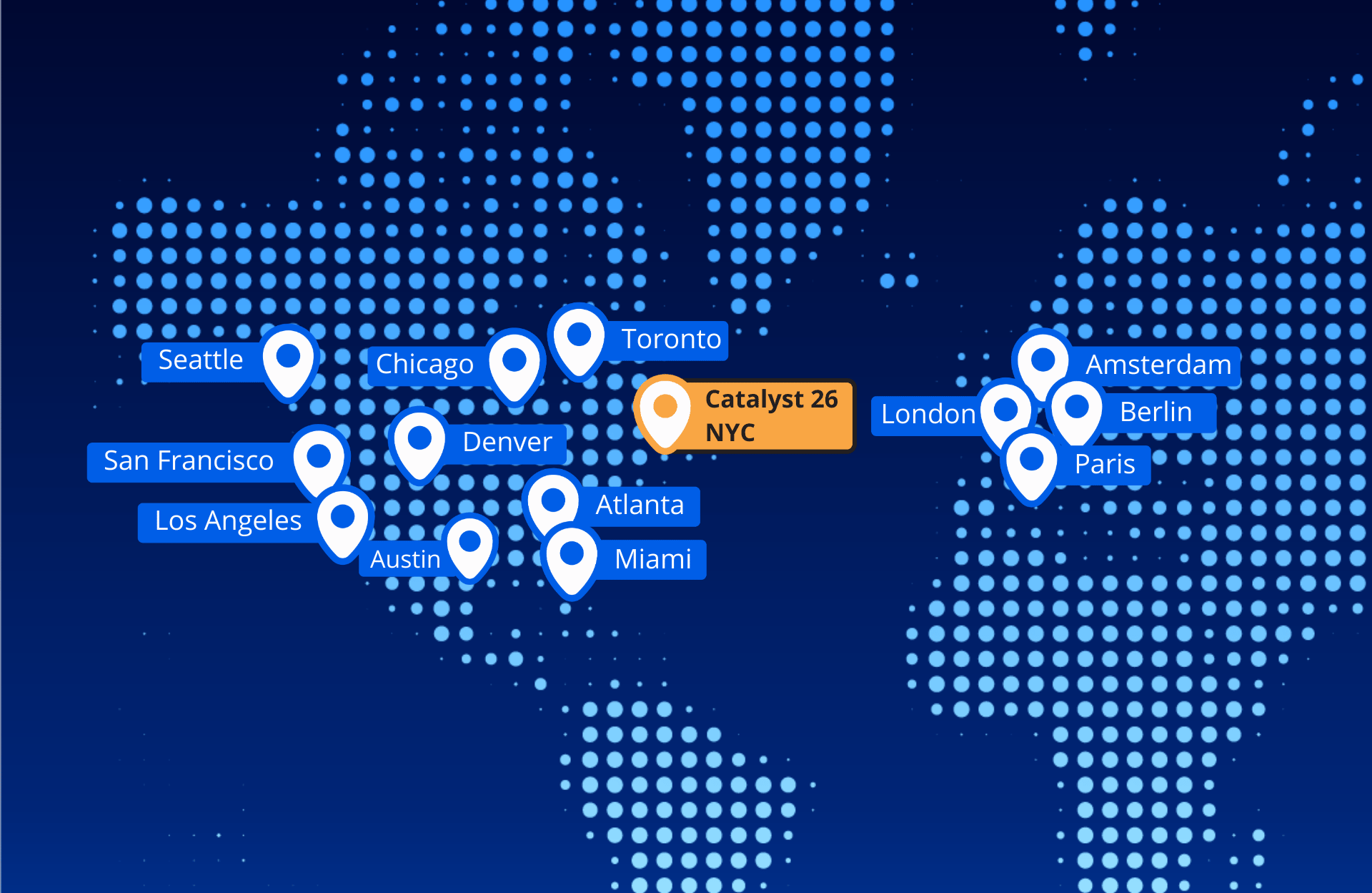 Map of events
