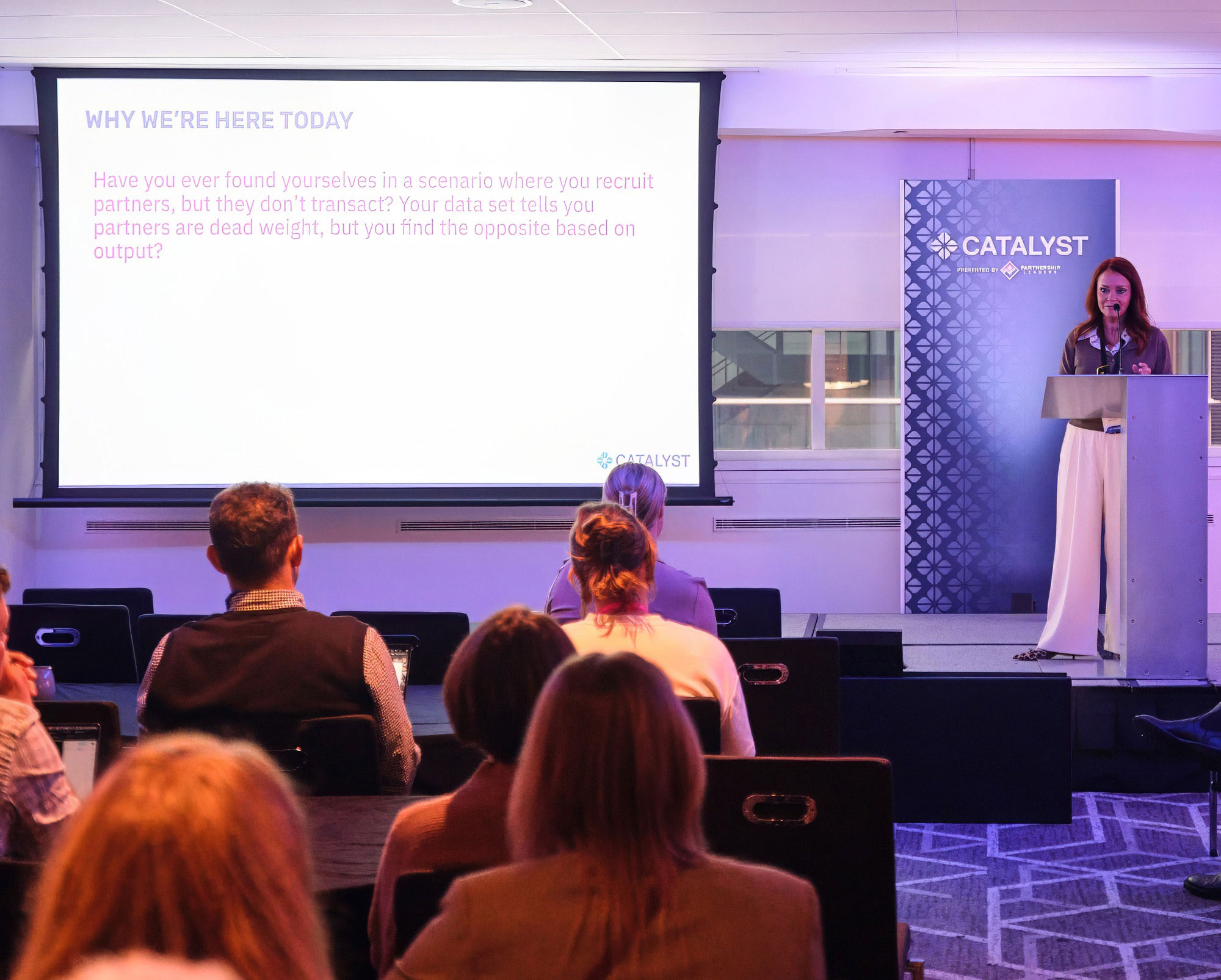 Slides during a talk